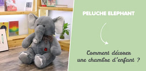 décorer une chambre d’enfant avec une peluche éléphant